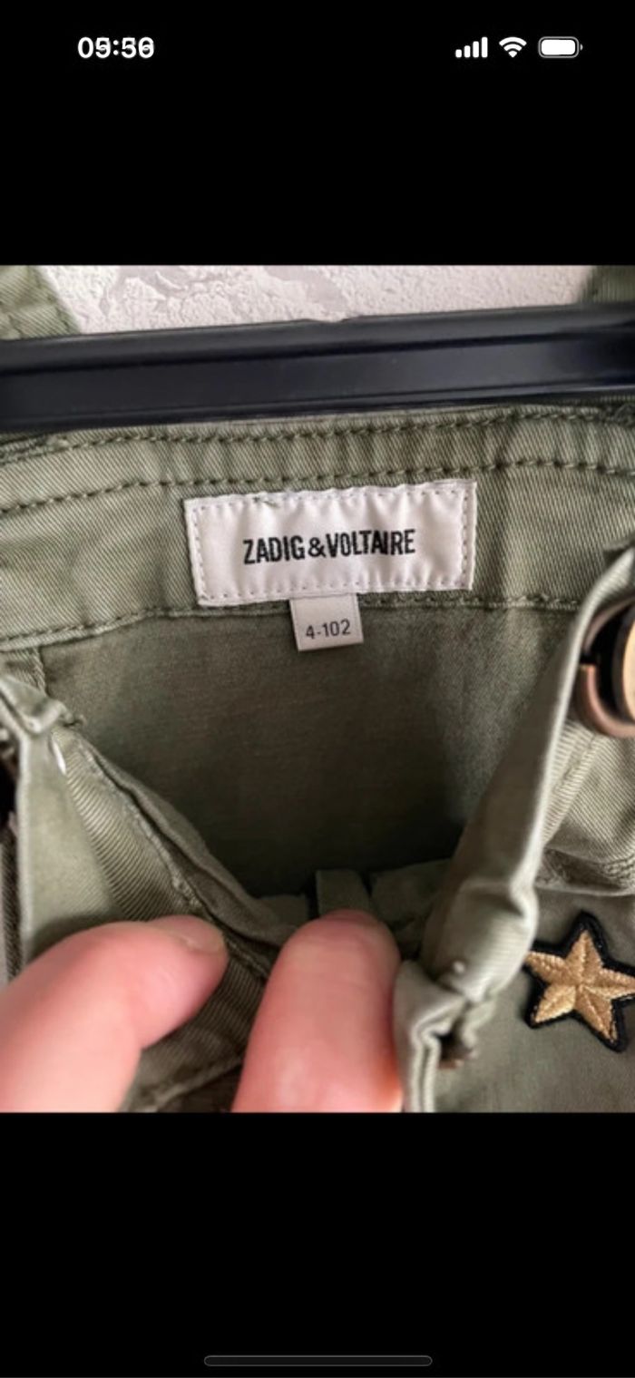 Salopette short zadig et voltaire taille 4 ans - photo numéro 4