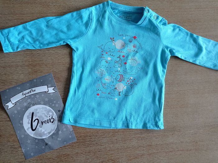 Tee shirt manches longues 6 mois