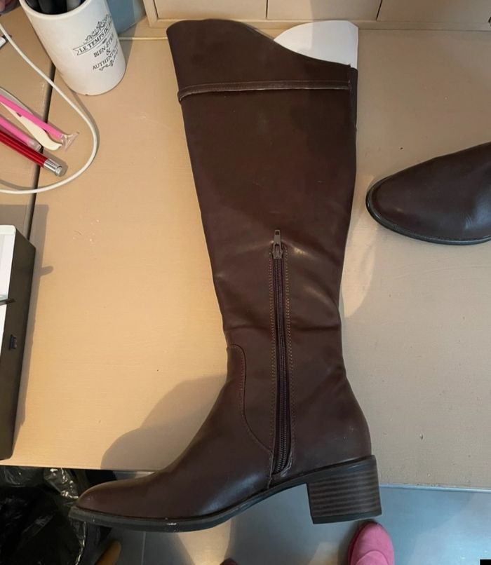 Bottes cuissardes marron neuve - photo numéro 5