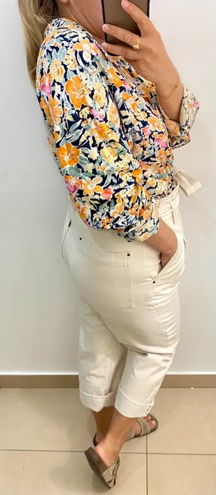 Chemise imprimée fleurs Taille 40 - photo numéro 7