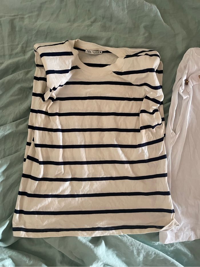 Lot de 2 T-shirt Zara - Taille S - photo numéro 2