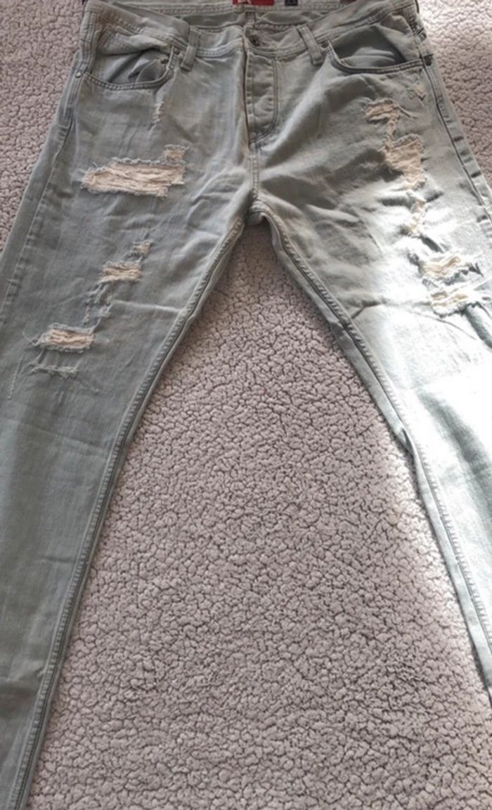 Zara - Jean - Bleu clair - Taille 46 - photo numéro 2