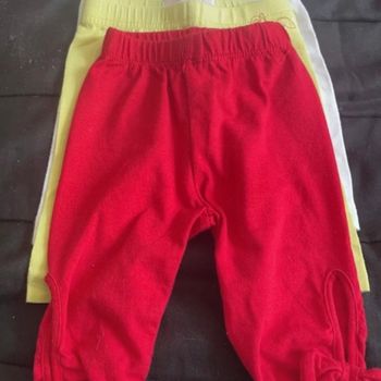 Lot 3 leggings neufs T.0/1m