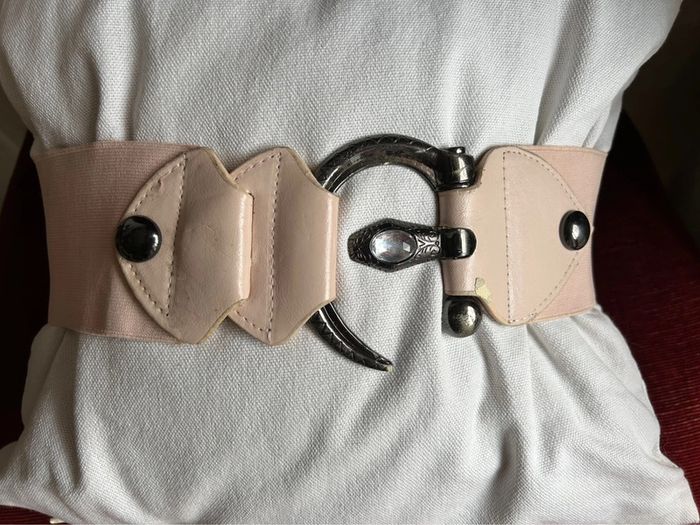 Ceinture élastique rose pâle - photo numéro 2