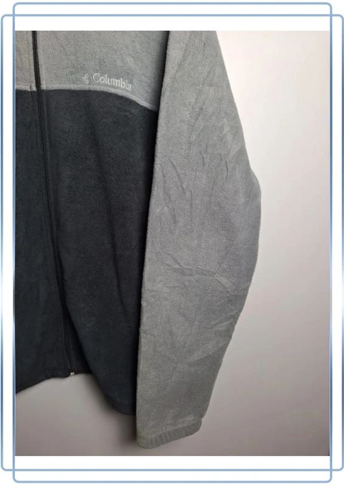 veste Polaire Columbia  grise et noir homme / taille 2XL / brodé - photo numéro 4