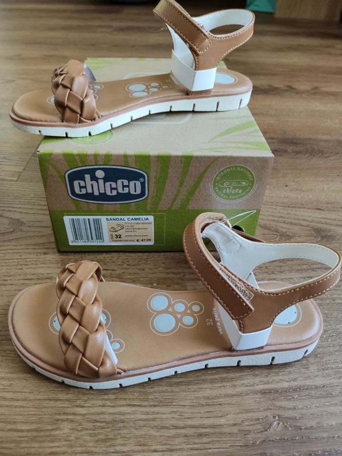 Sandales fille Chicco marron neuves - photo numéro 4