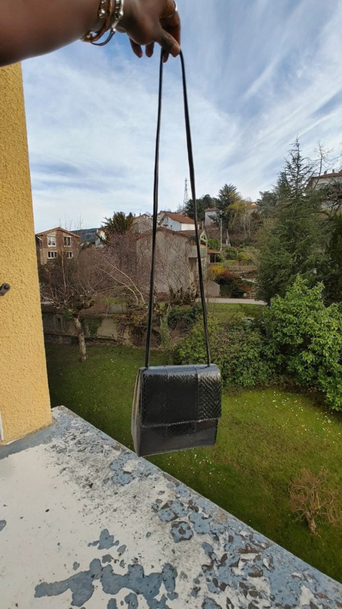 Sac en cuir de serpent vintage - photo numéro 6