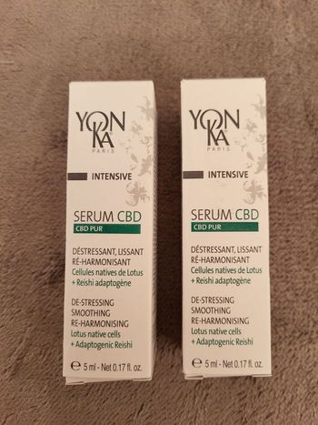 Lot serum nuit visage au CBD