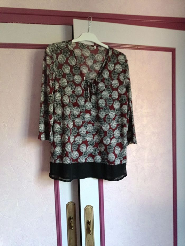 Blouse imprimée J. Riu T.1 (36)