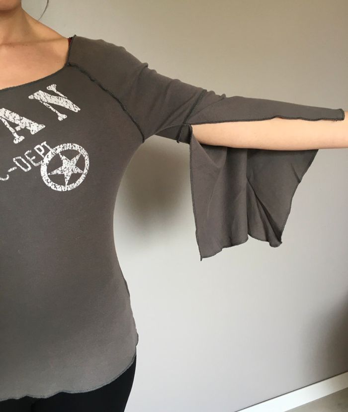 Débardeur gris inspiration militaire - photo numéro 5