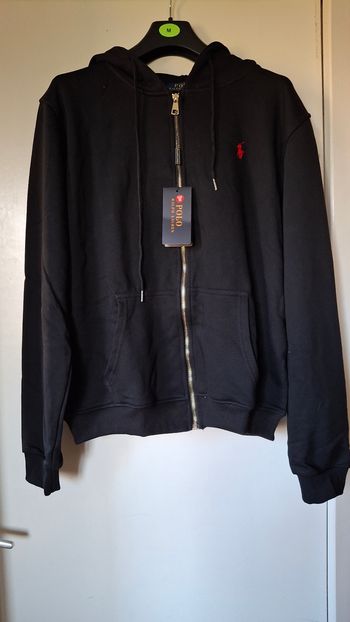 Gilet à capuche noir Ralph Lauren taille M