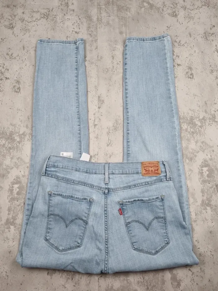 Jean Levi’s 724 High Rise Straight Bleu Clair – Taille 40 Femme - photo numéro 3