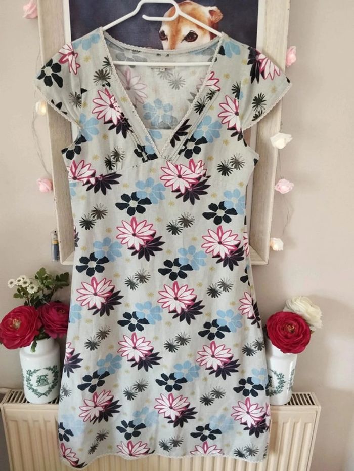🌾Robe Fleurie en Lin & Coton Mistral T38/40🌾 - photo numéro 14