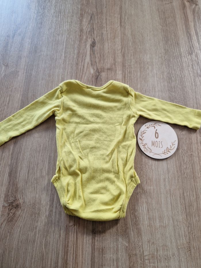 ​Body Manches Longues Jaune Avion 2-6 mois (62/68cm) - Lupilu - photo numéro 4