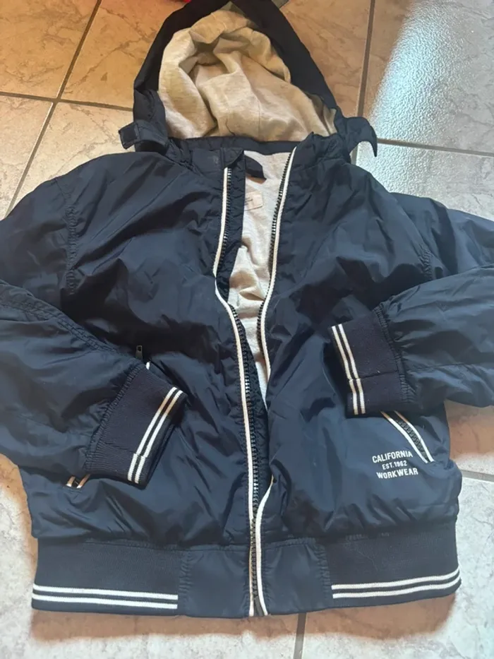 Manteau coupe vent bleu H&M