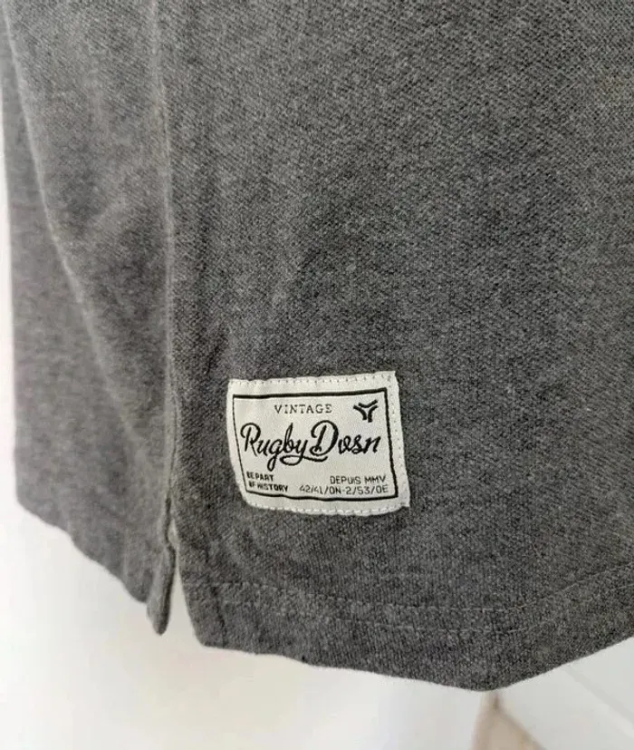 Polo 100% coton - Rugby Division Vintage - taille S - photo numéro 3