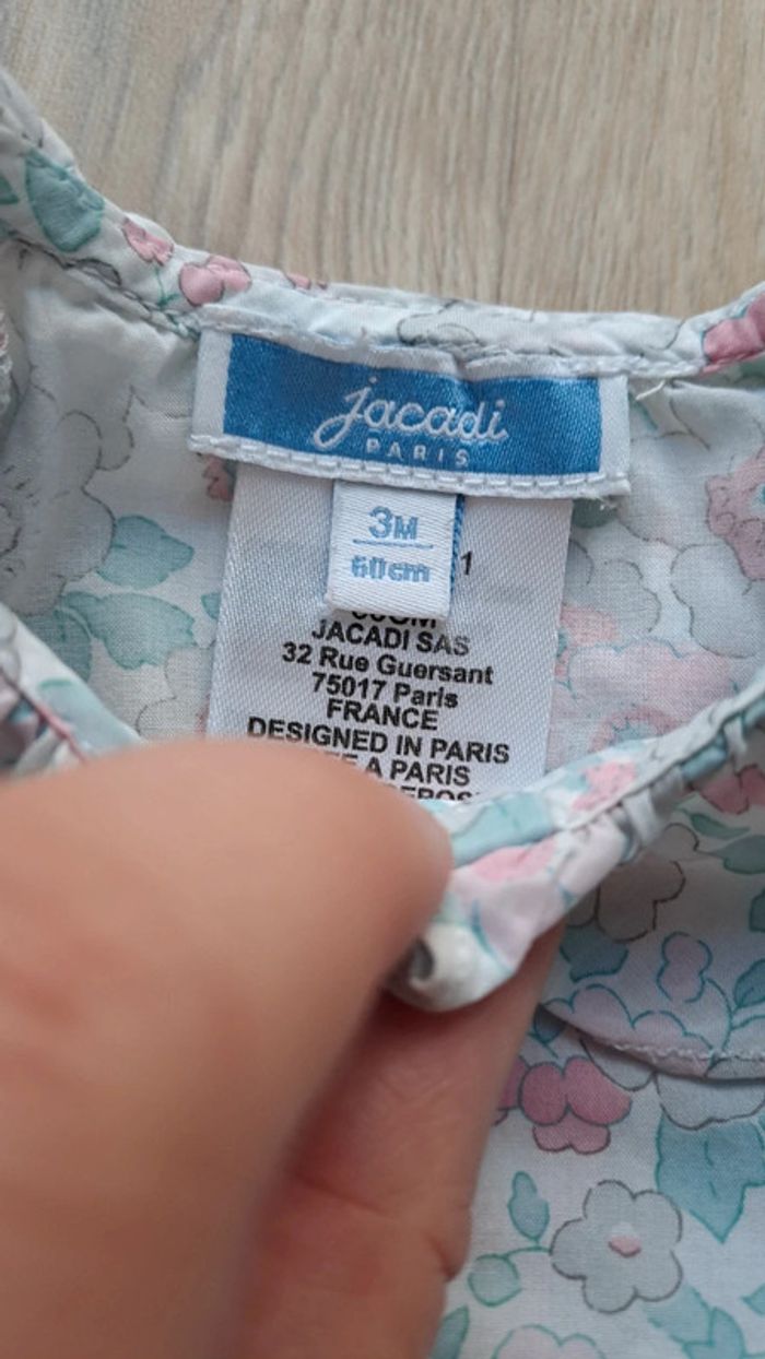 Ensemble Jacadi blouse liberty et jean 3 mois fille - photo numéro 9