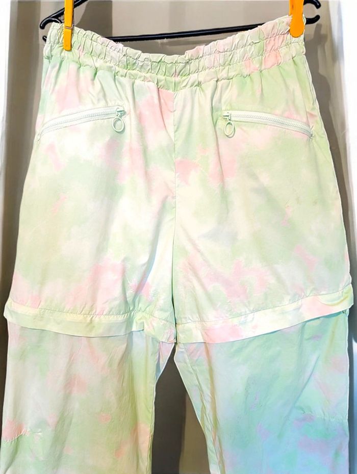 Pantalon modulable fabletics vert clair et blanc, short ou pantalon - photo numéro 4