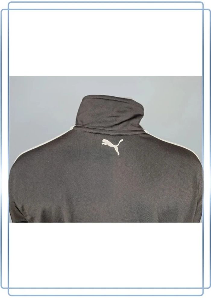 veste légère / Track jacket puma vintage/ homme noir et blanc - taille L - floqué (396) - photo numéro 10