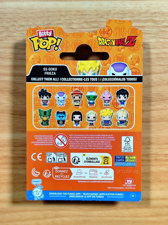 Pack De 2 Bitty Pop! DBZ - SS Goku vs Frieza - Sayan et Tyran Galactique - photo numéro 3