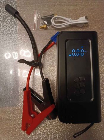 🔧 [NEUF] Station de démarrage multifonction – booster compresseur Batterie 1800  mAh