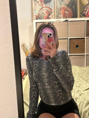 Haut manche longue python Zara