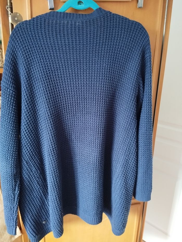 Veste femme bleu marine en laine - photo numéro 2