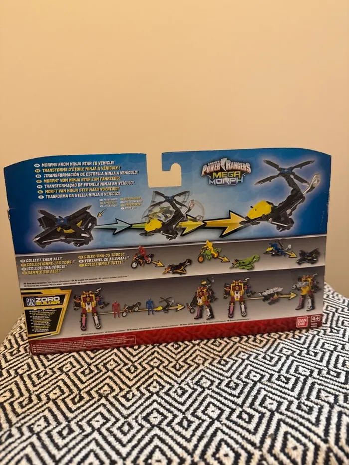 Bandai - Coffret Power Rangers Ninja Steel hélicoptère avec ranger bleu - photo numéro 2