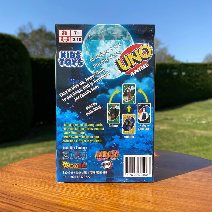 Uno jeu de cartes dragon ball z one piece naruto demon slayer - photo numéro 2