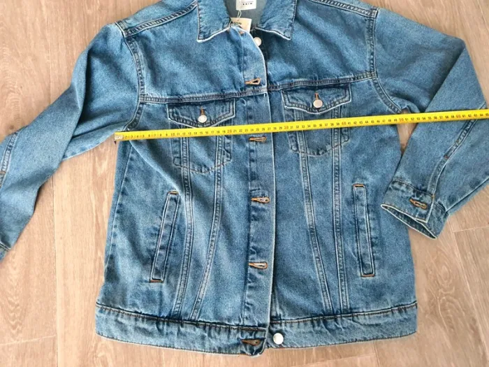 Veste en jean taille 36 coupe oversive - neuve - photo numéro 7