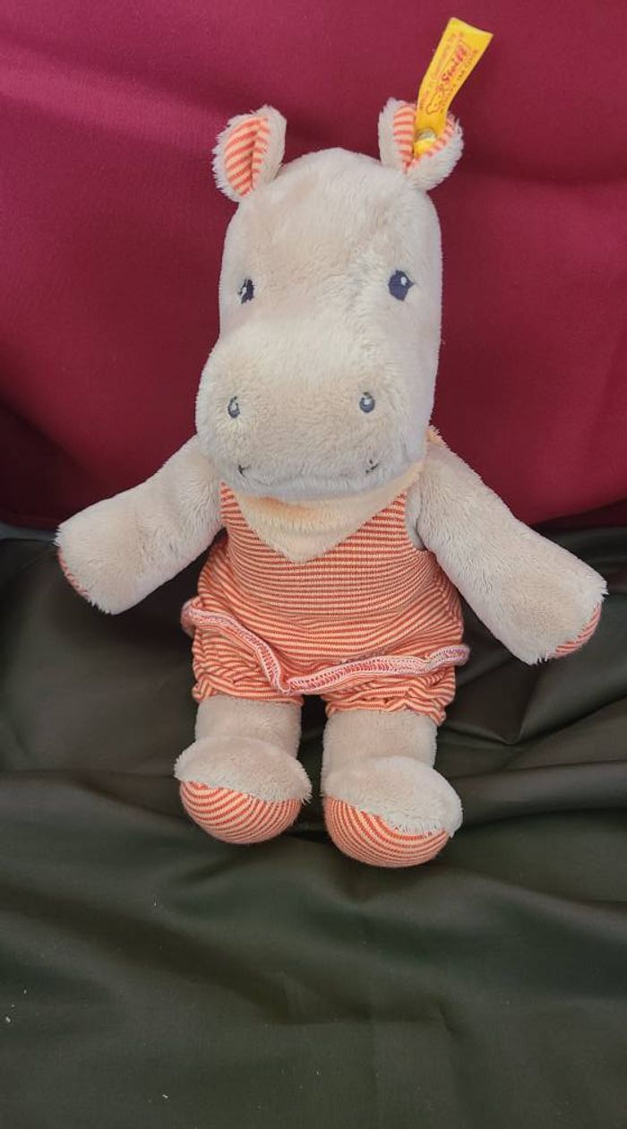 doudou hippopotame steiff mockili - photo numéro 2