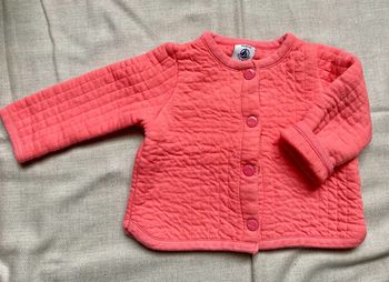Veste/gilet Petit Bateau molleton rose 6 mois