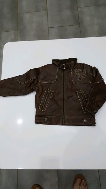 Veste imitation cuir 4 ans