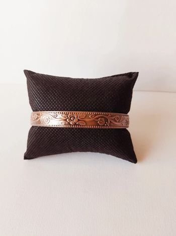Bracelet bronze fleuri