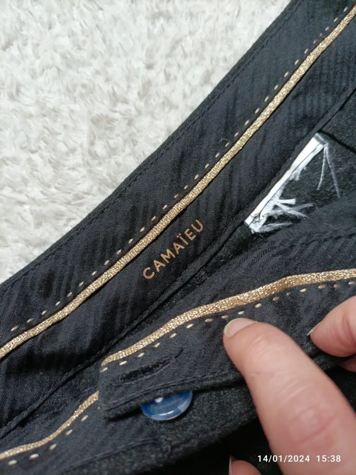Pantalon gris anthracite 3/4 taille 36 - photo numéro 4