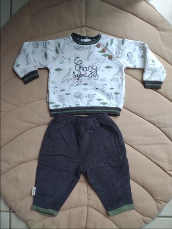 Ensemble Petit Béguin bébé garçon 9 mois