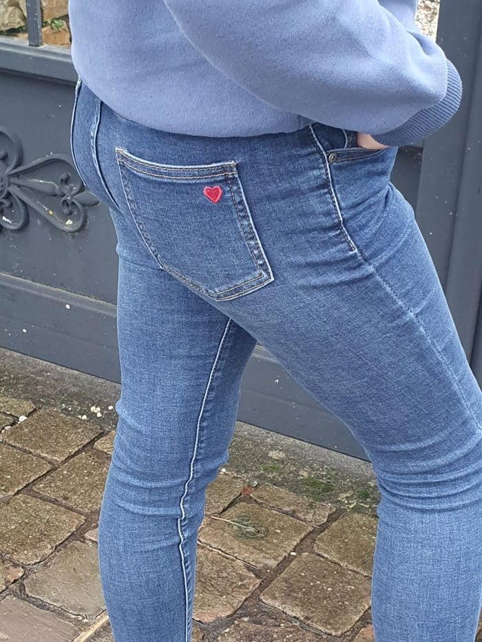 Jean slim Coeur Taille 8 ans - photo numéro 2