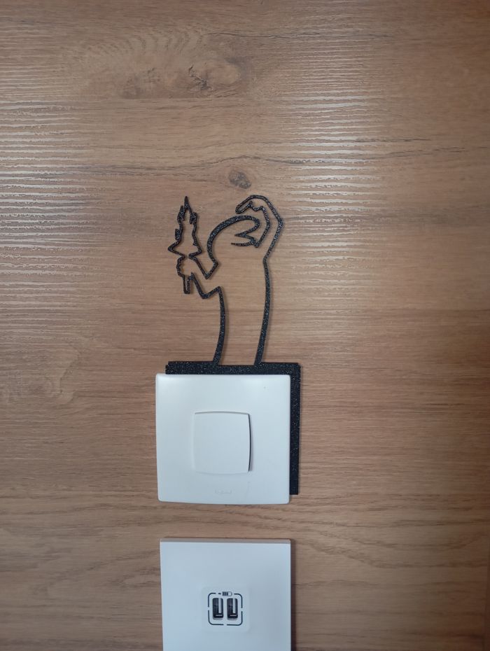 Décoration murale interrupteur