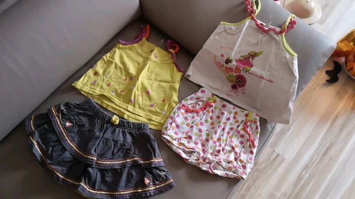 2 ensembles bébé fille été