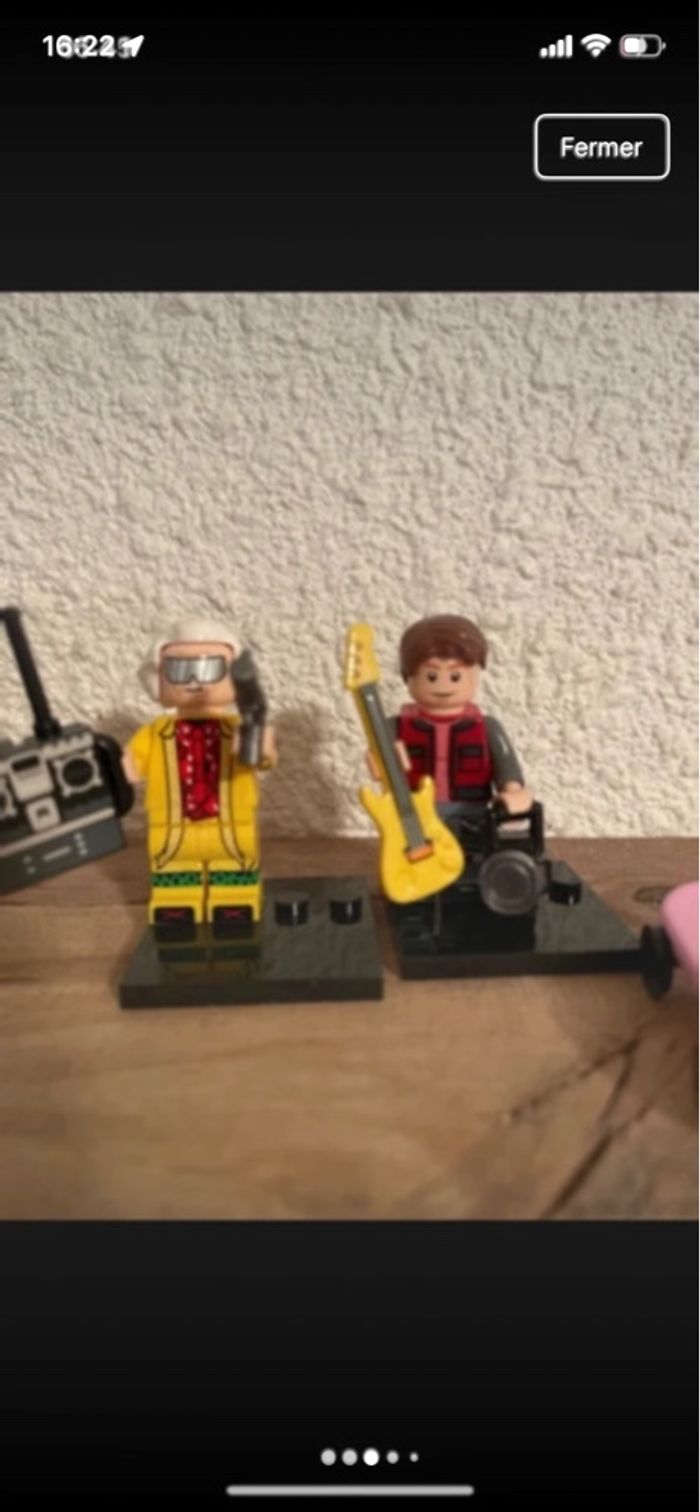 Lot deux mini figurines retour vers le futur - photo numéro 4
