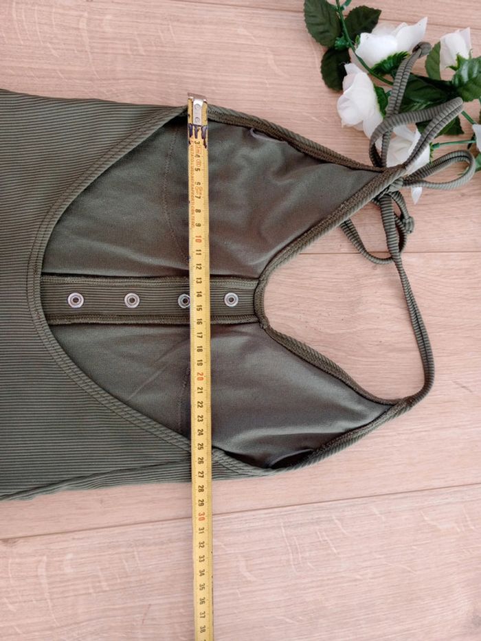 Maillot de bain une pièce kaki femme c84 - photo numéro 12
