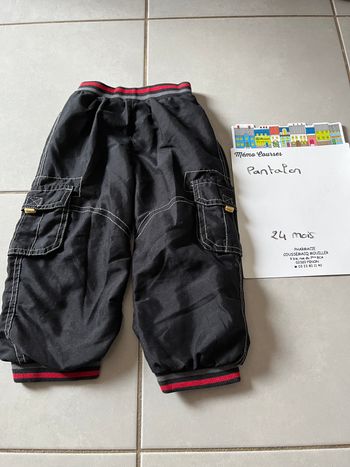 Pantalon garçon 24 mois