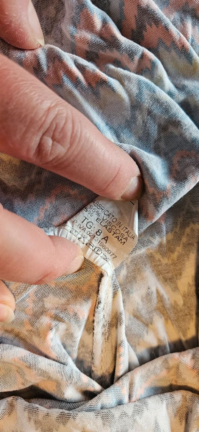 Robe d été colorée, à bretelle, et volants, Made in Italy, 8 ans - photo numéro 6