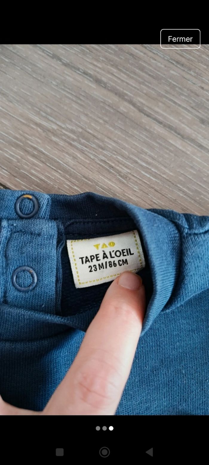 Pull bleu - photo numéro 3