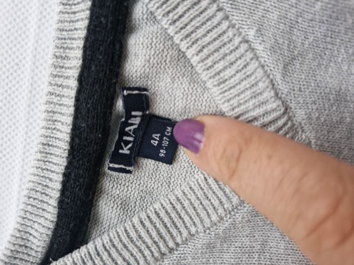 Pull sans manches 4 ans Kiabi Gris - photo numéro 3