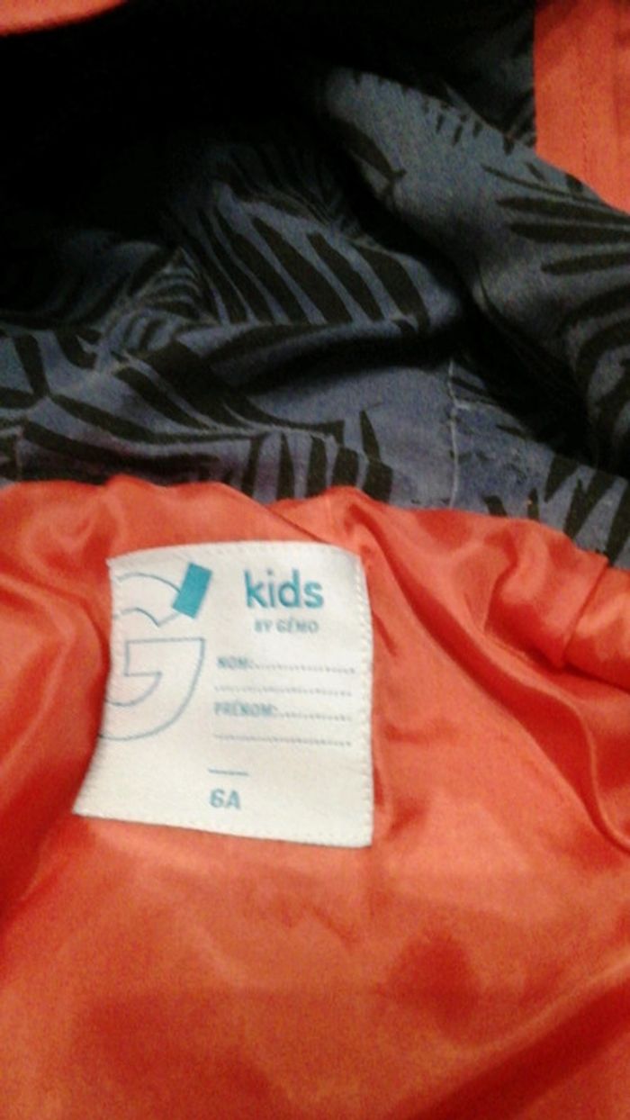 Imperméable fille corail Gémo 6 ans - photo numéro 4
