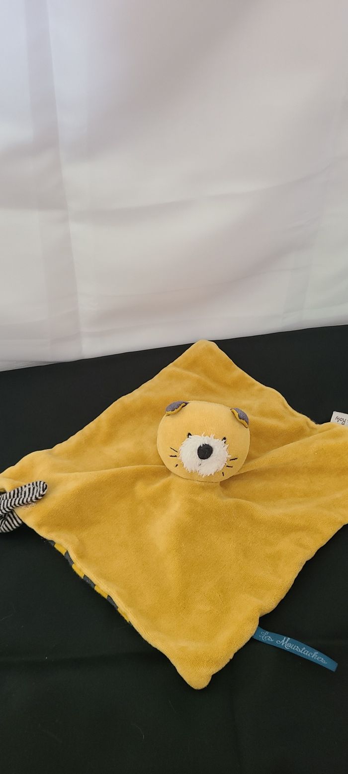 Moulin Roty Doudou chat moutarde Lulu Les Moustaches - photo numéro 4