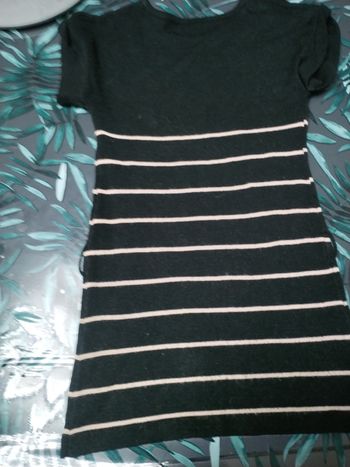 Robe pull fine manche courte