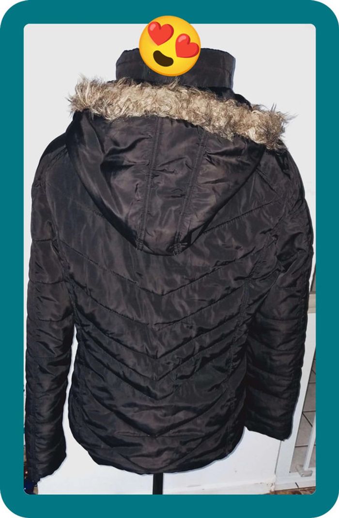 Manteau Casual noir, femme, taille L - photo numéro 5