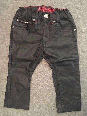 Pantalon jean huilé noir H&M 12-18 mois